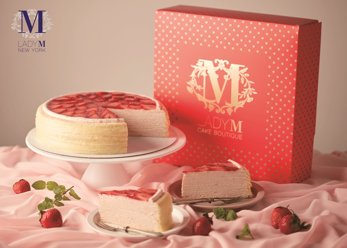 草莓人快看！Lady M台灣才有「草莓香緹口味」，加抽6吋免費蛋糕