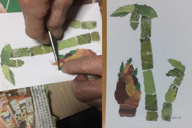 根本藝術家！日本90歲老奶奶用舊報紙做拼畫，完成度令人驚呼