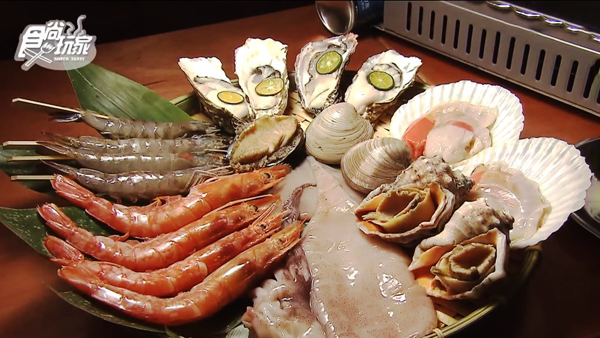 北海道直送！台北超強海鮮燒烤，烤鮪魚下巴、蟹膏甲羅燒別處吃不到