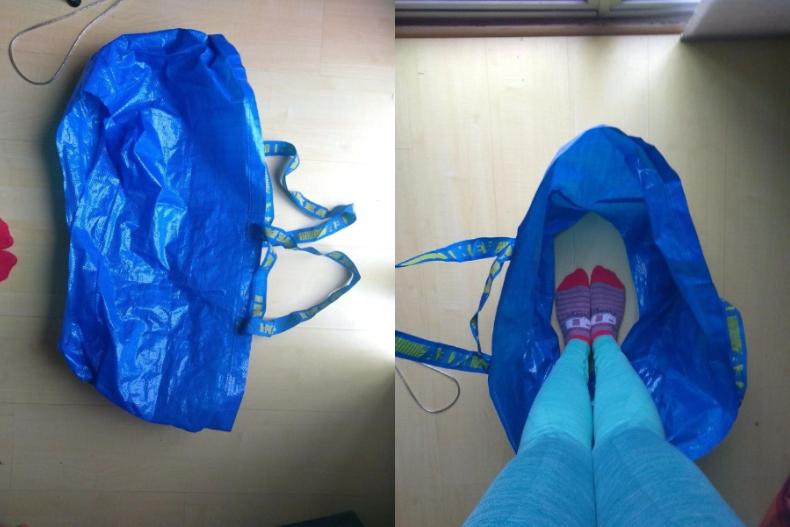 IKEA購物袋創意改造無極限！外國新娘2步驟的神巧思，網友瘋傳