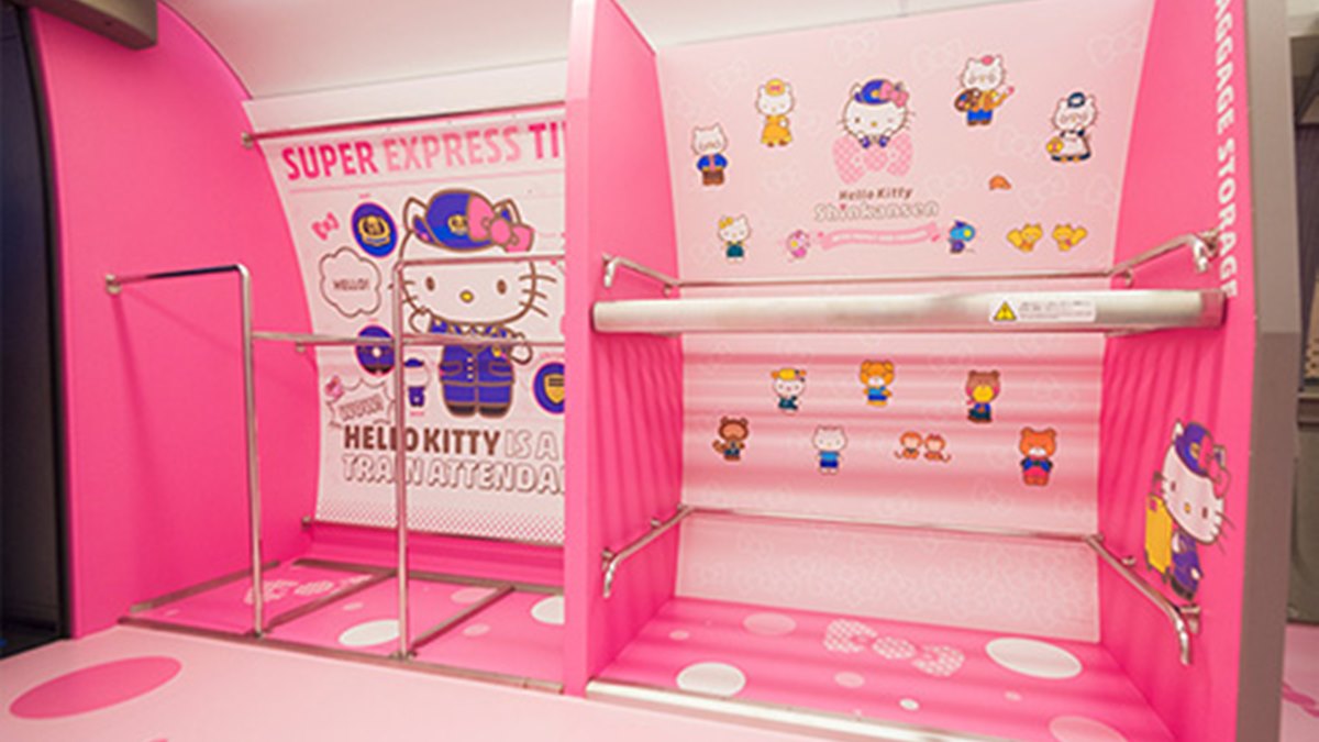 給你滿滿的Hello Kitty！日本粉紅夢幻列車超吸睛