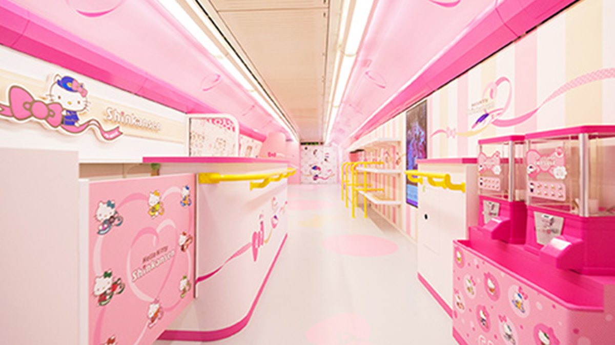 給你滿滿的Hello Kitty！日本粉紅夢幻列車超吸睛