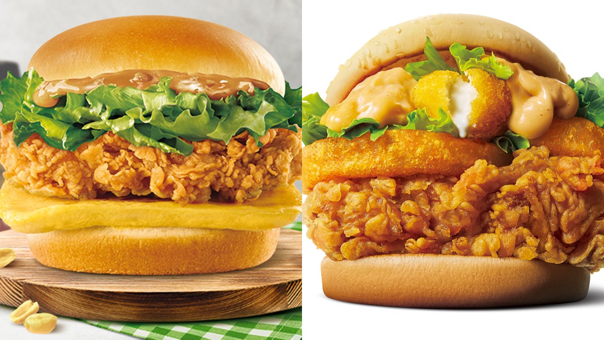 挑戰張嘴極限！肯德基最新3款「超浮誇漢堡」，必吃起司洋蔥圈大樓堡