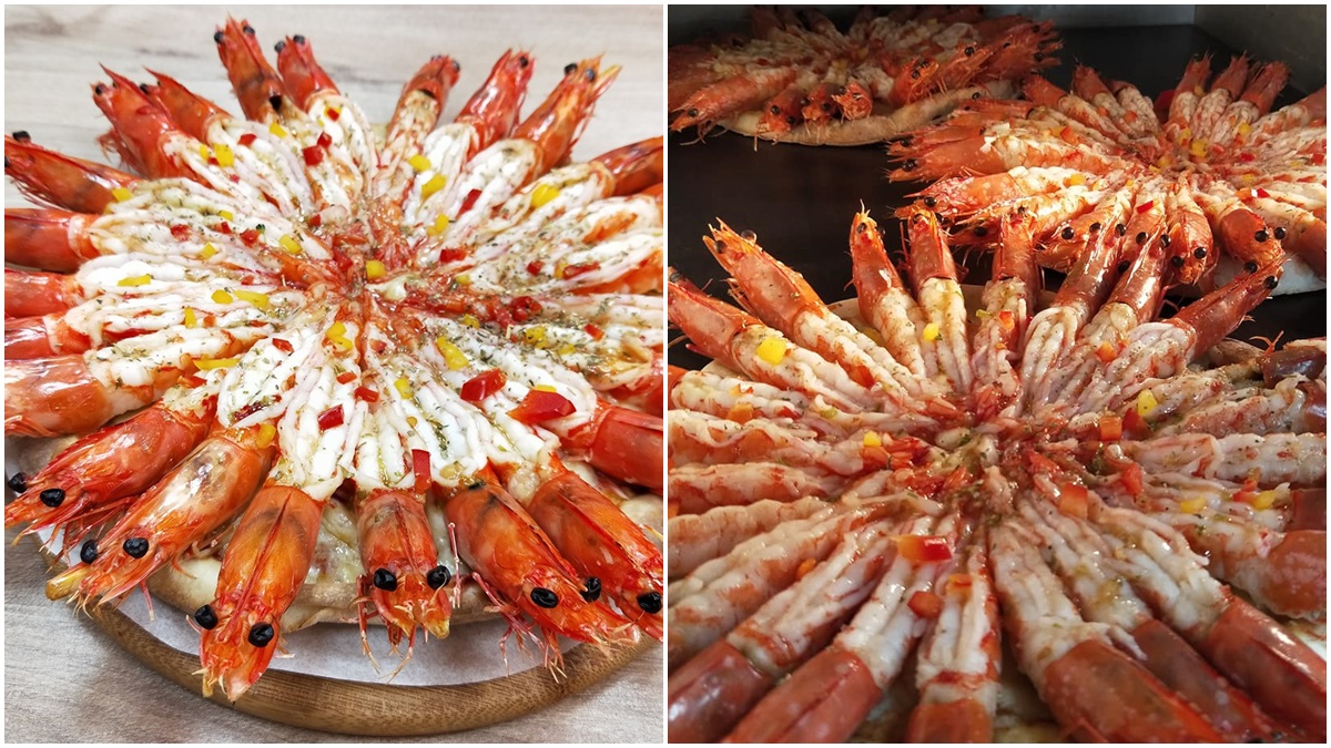 看過蝦子放煙火嗎？超狂24隻大蝦「煙火披薩」有夠蝦趴！
