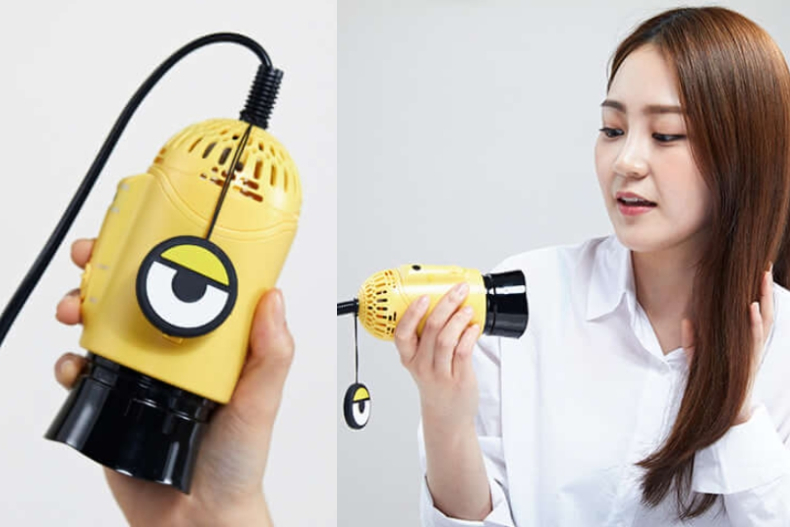 韓國又放火了！推出小小兵「香蕉離子夾」吹風機、懶人捲髮器超勸敗