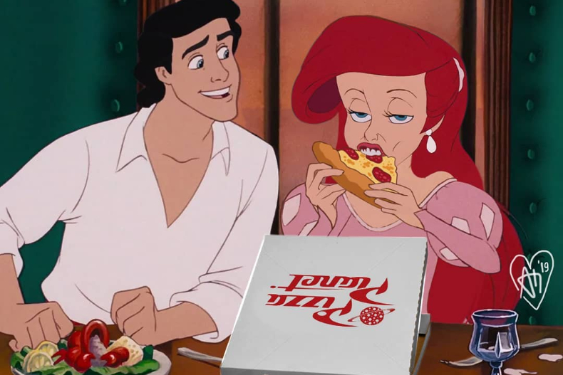 超好笑！白雪公主雙下巴、愛麗兒爆吃PIZZA﹒﹒﹒看完這系列包準你覺得原來公主也是人