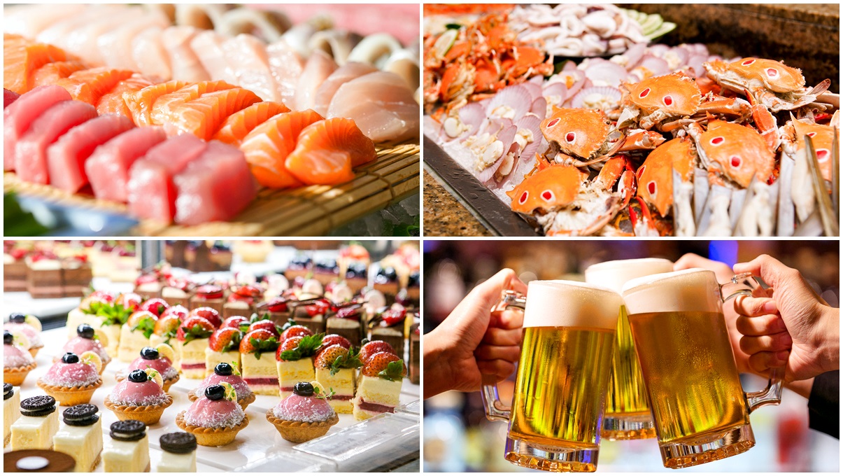 25種海鮮嘉年華！國賓大飯店「海鮮吃到飽、啤酒無限暢飲」限時2個月