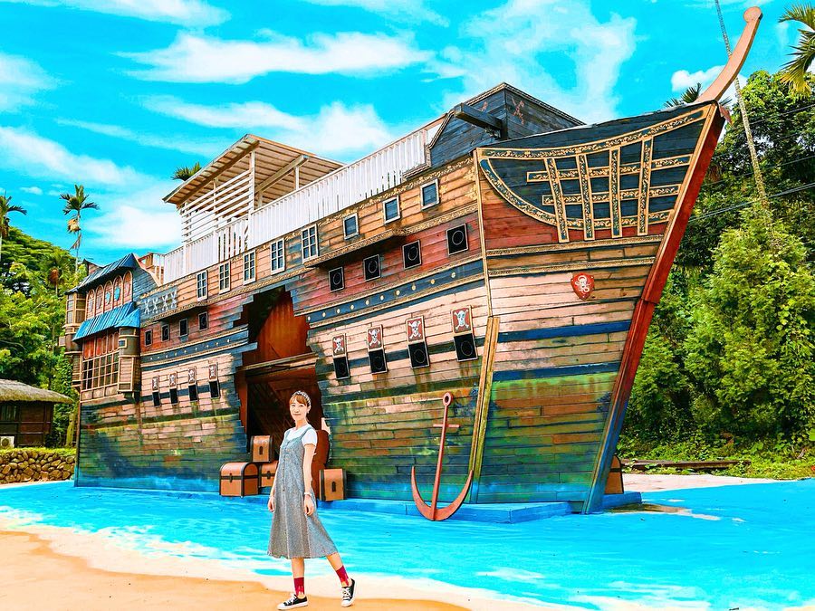 這天「免費入園」！南投新親子景點「彩繪海盜村」，一起來當海賊