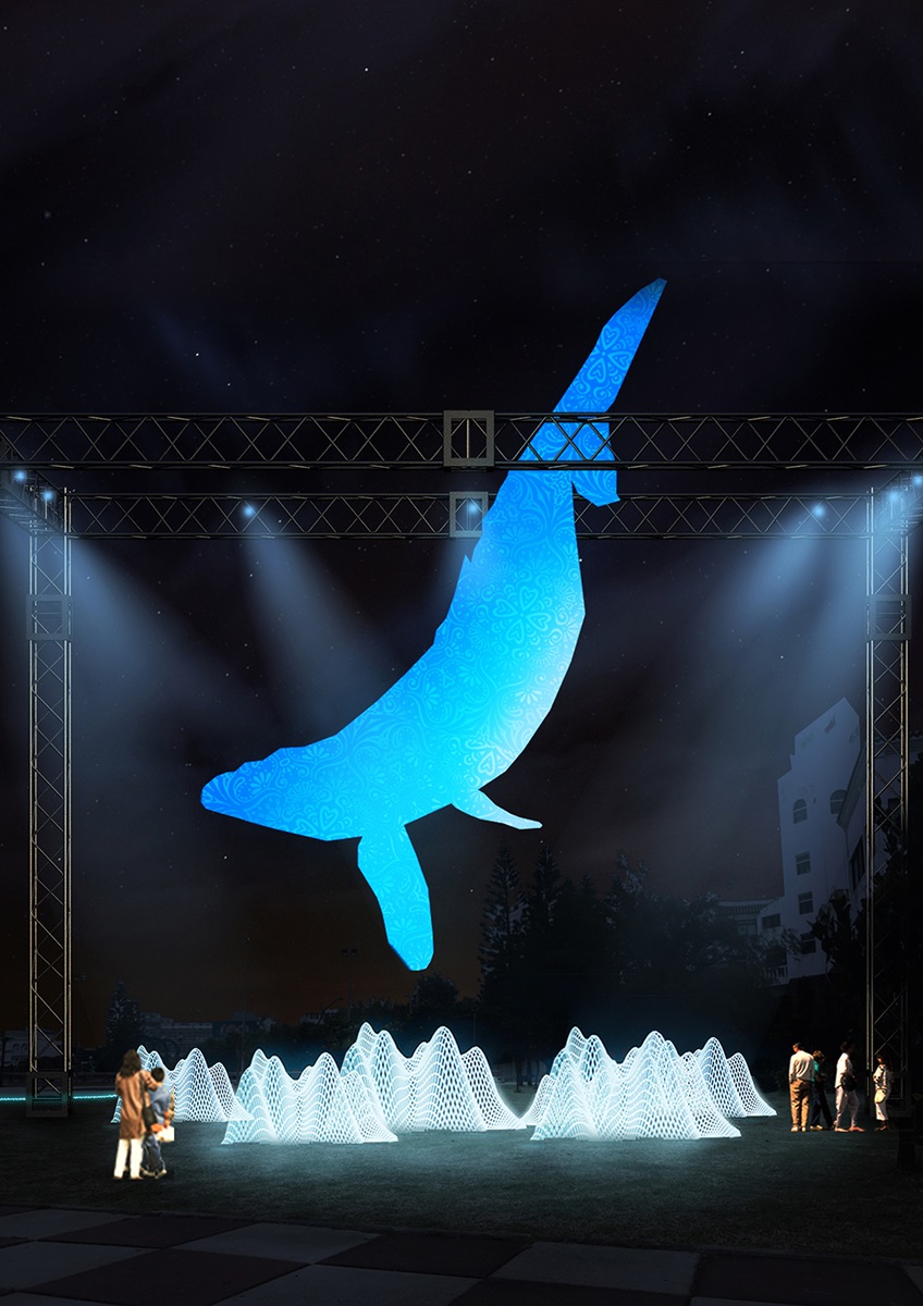 網美快衝！澎湖出現15公尺「巨鯨甩尾」，還有超美燈光樹這裡拍