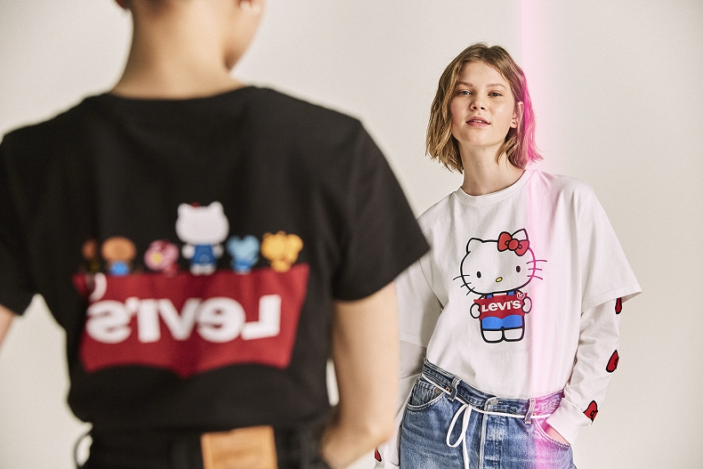 想爆買一波！Levi’s聯手Hello Kitty推出老爹丹寧系列，老帽、外套鐵粉必收～