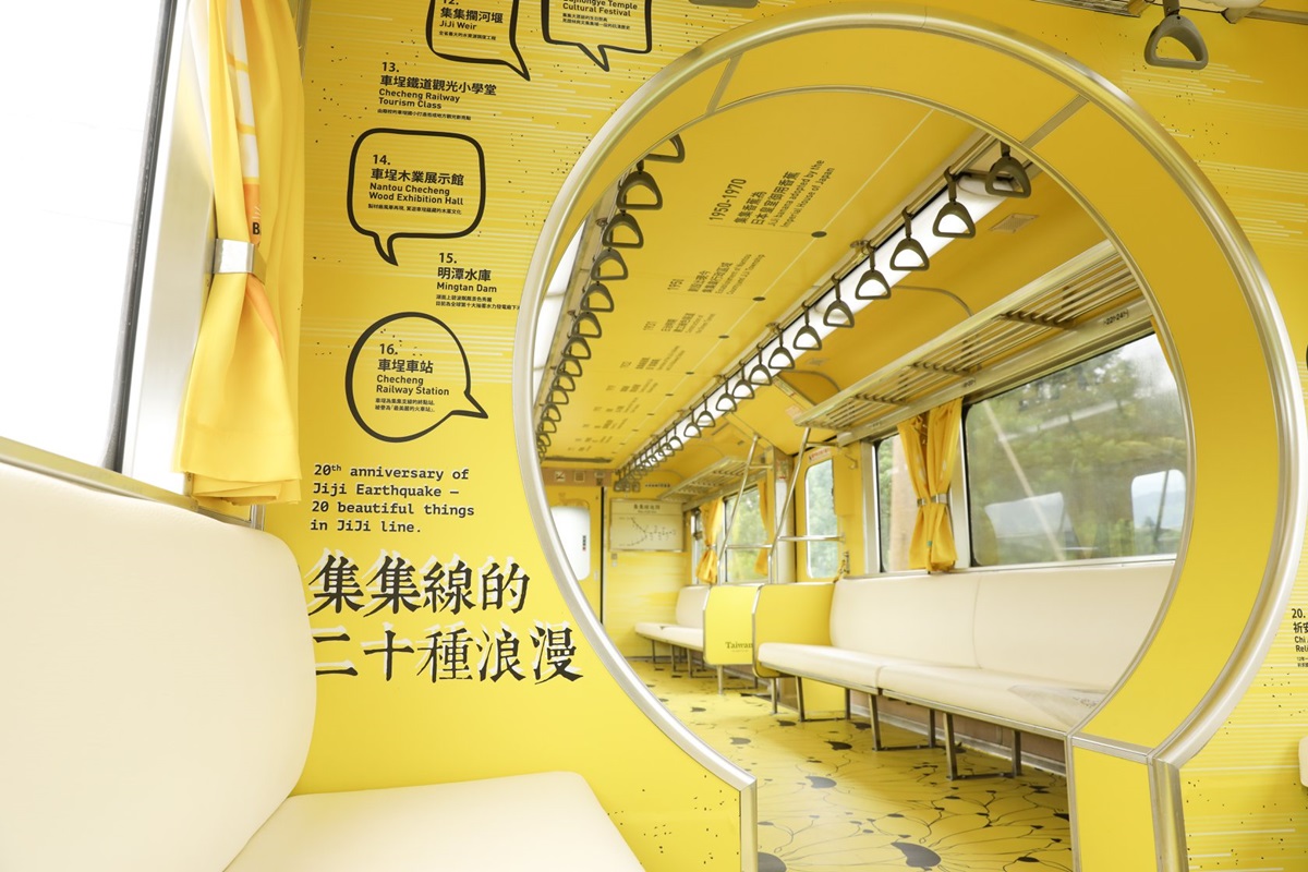 2019網美打卡新景點！「金蕉黃」集集彩繪列車可以搭了，每個場景都有故事