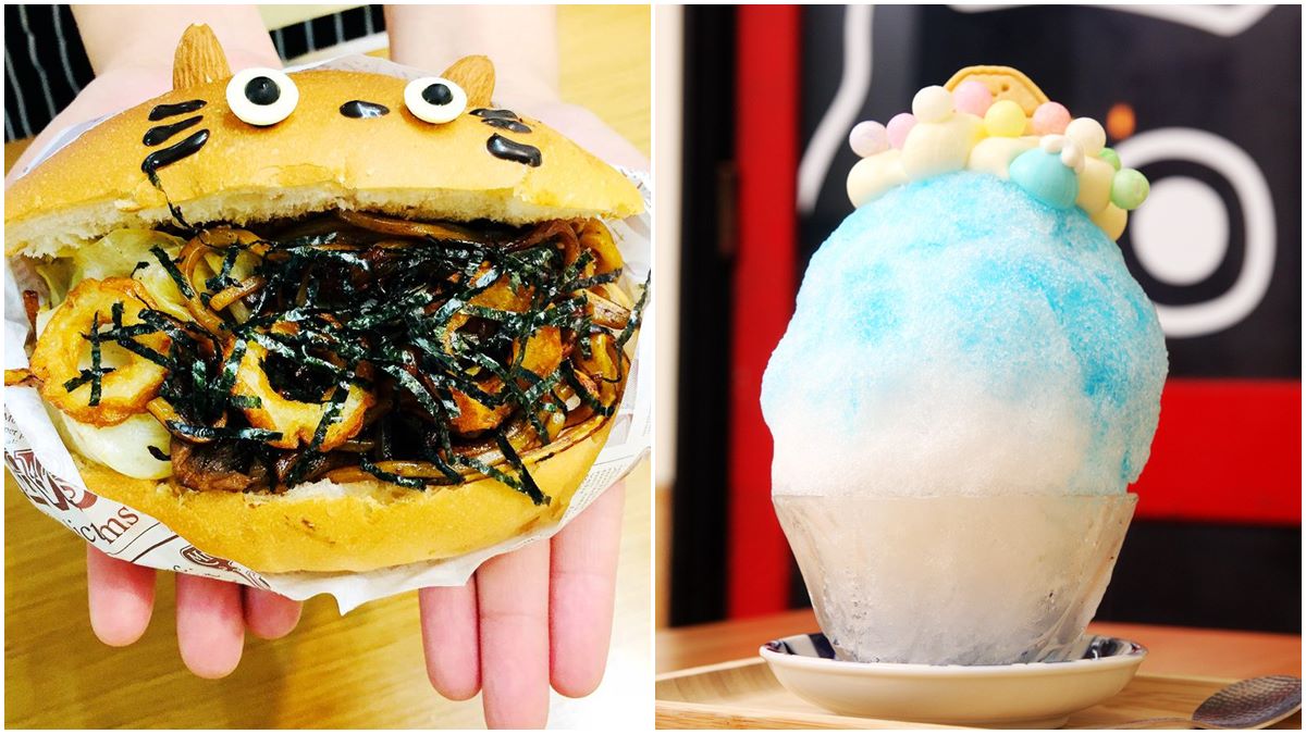 台南超人氣冰店，富士山冰配料好多層，必點還有龍喵炒麵麵包