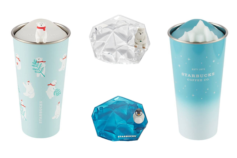 漸層冰川藍、水晶球杯杯美翻！星巴克「雪白北極熊」冬季新品火熱上架