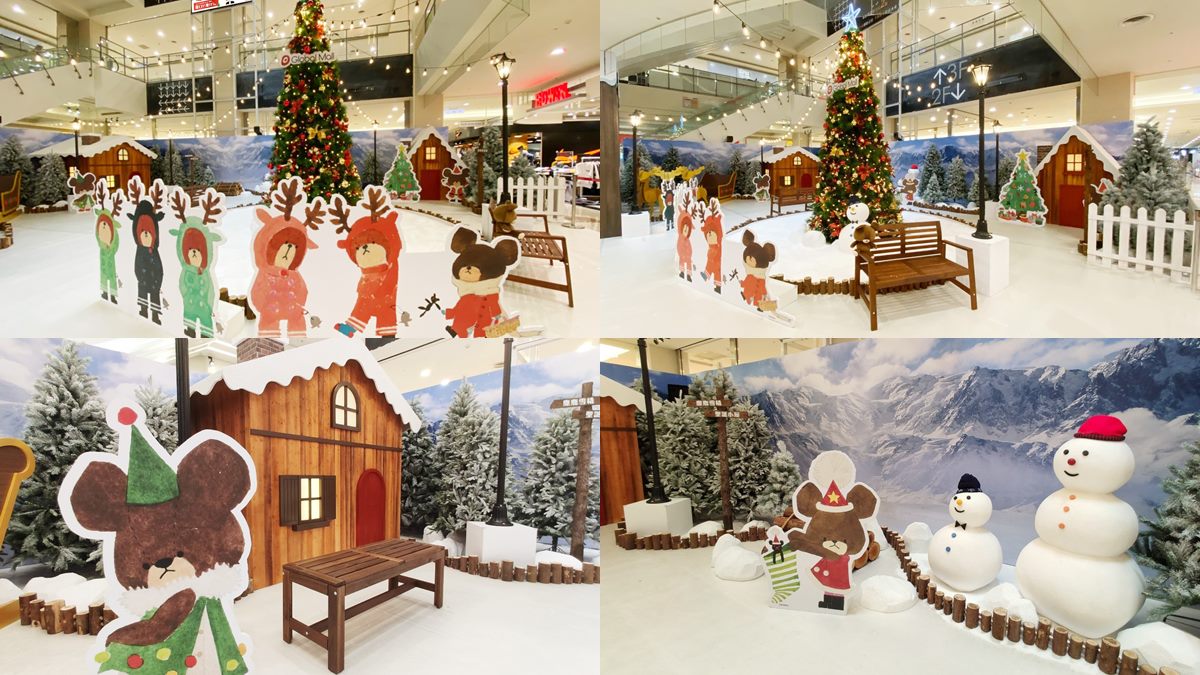 下雪囉！五米高小熊耶誕樹＋麋鹿雪橇＋市集，最新雪白系打卡點出爐