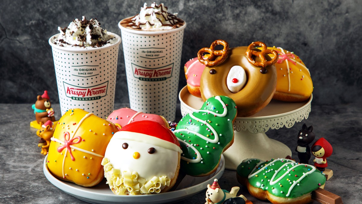 這天買一送一快筆記！Krispy Kreme推限量耶誕禮盒，胖乎乎耶誕老人+Q彈麋鹿必搶