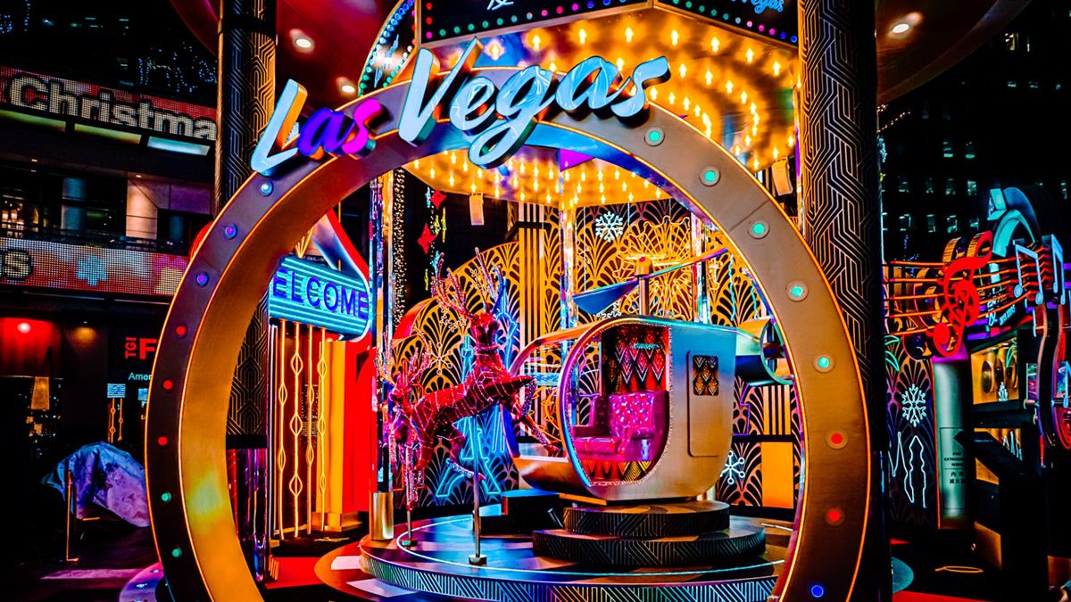 一秒置身美國Las Vegas！統一百貨耶誕「美拍打卡點」一個都不能漏勾