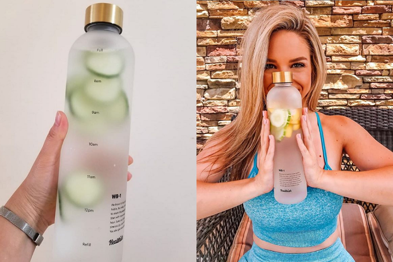 不會再忘記喝水啦！「時間表水瓶」提醒你照表喝水，想提升代謝先喝起來～