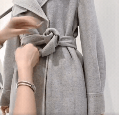 學會大衣腰帶4種綁法，立刻使你的冬季大衣造型美度破表！