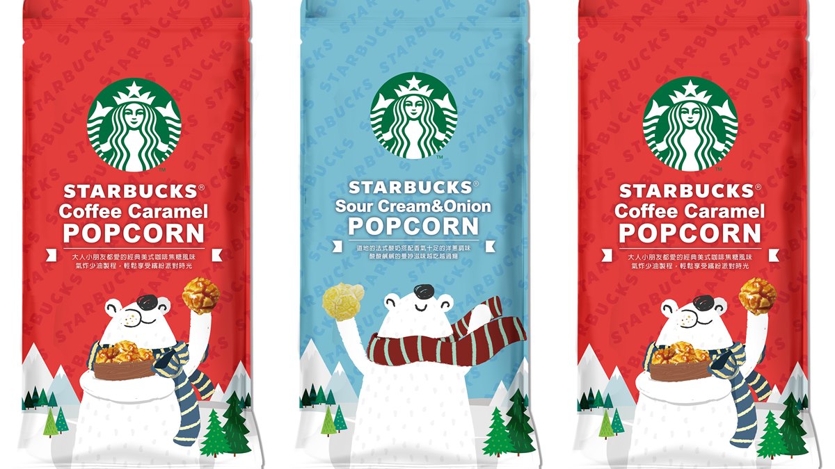 星巴克耶誕限定「雪人巧克力那堤」，夯品「咖啡焦糖爆米花」回來了