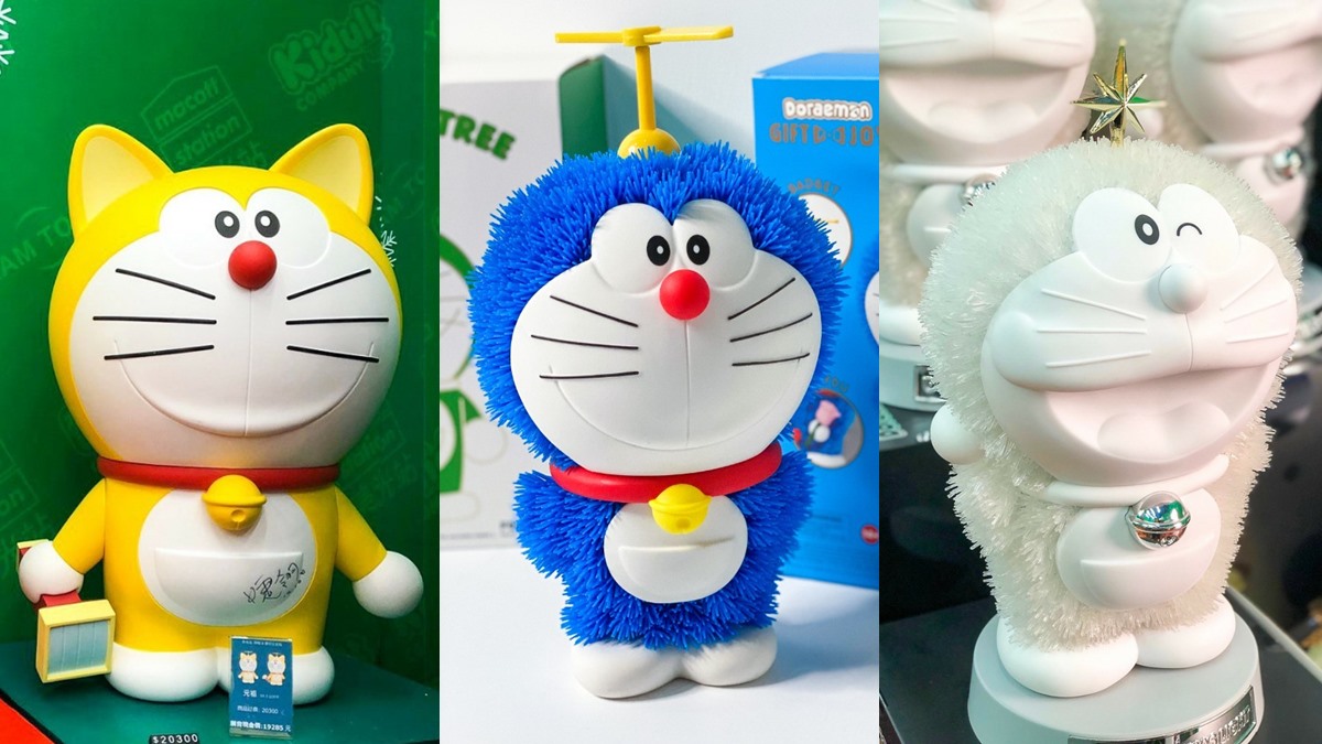 公仔控衝！快閃店「美光站 X Lam toys」在草悟廣場，上百款哆啦A夢盒玩+苦惱小貓