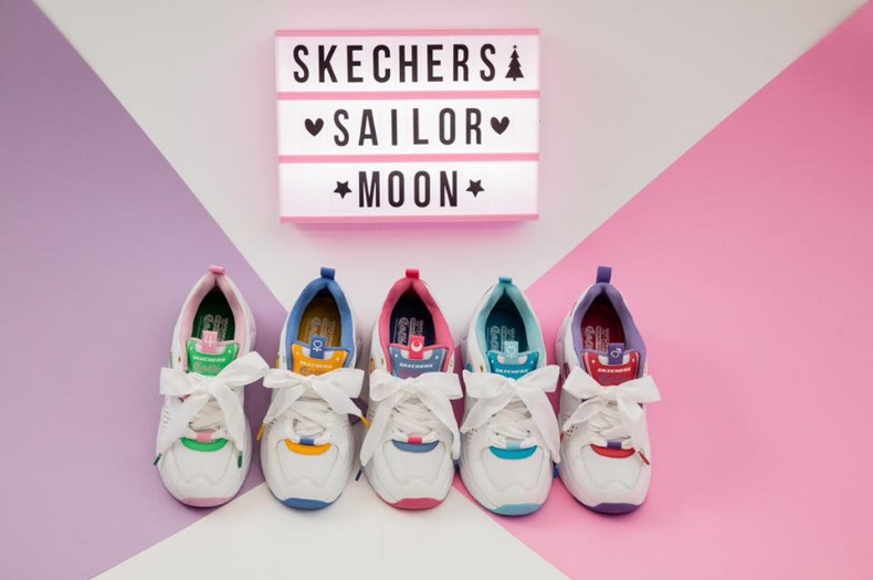 美戰迷衝了！Skechers聯名美少女戰士老爹鞋，那雙月光仙子夢幻到必買