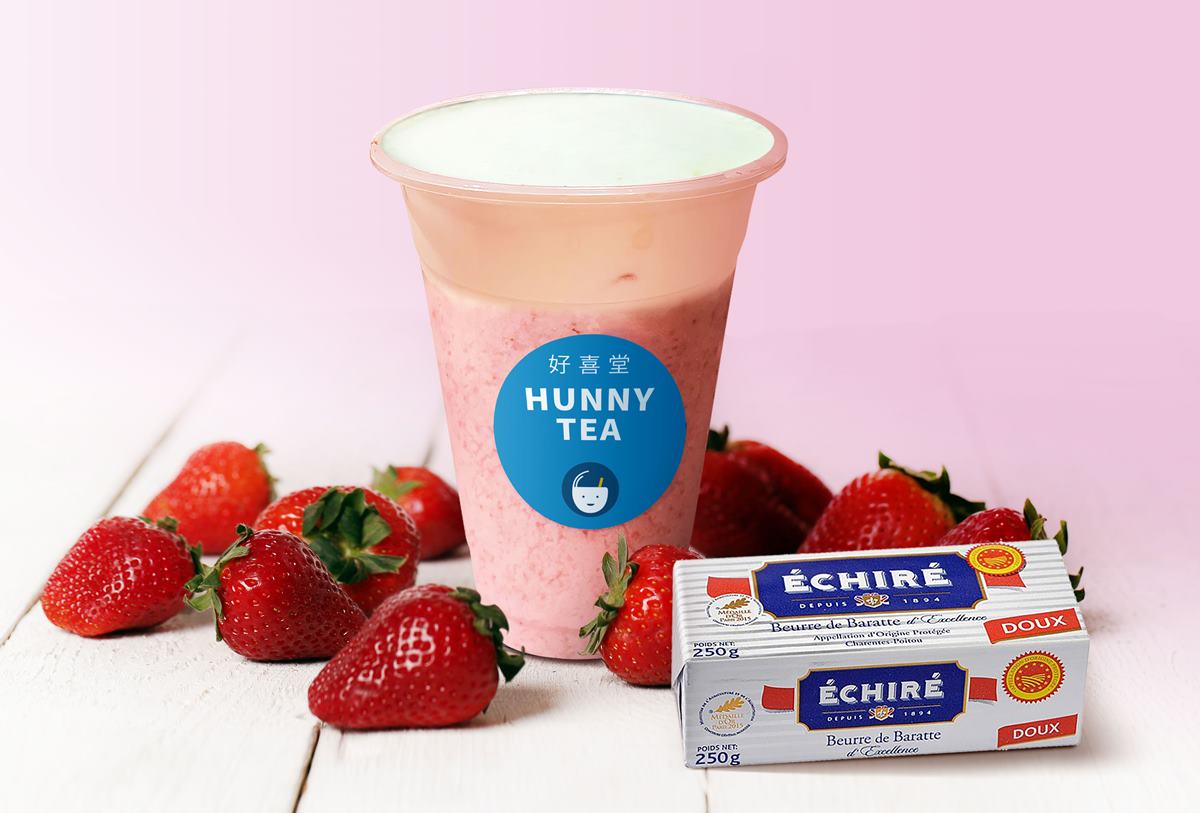 奶蓋控會嗨！好喜堂推超濃「艾許奶蓋厚草莓」，濃醇草莓奶蓋有如棉花糖