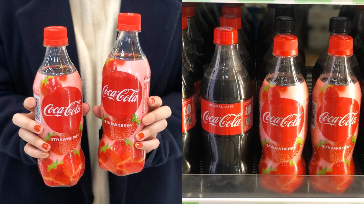 日本超夯！全球第一瓶「草莓可口可樂」登台，這間超商獨賣