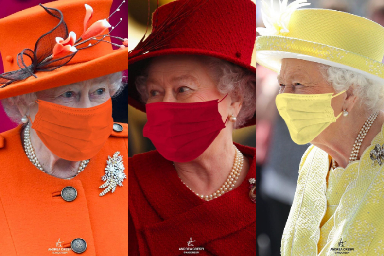 就是要同色穿搭 英女王超萌口罩照曝光 台灣的你也跟上了嗎 女人我最大