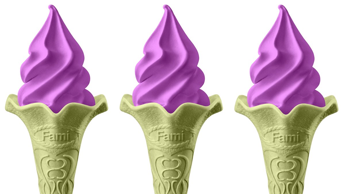 夏天的滋味！超商冰王推「澎湖仙人掌霜淇淋」，紫紅色好吃又好拍