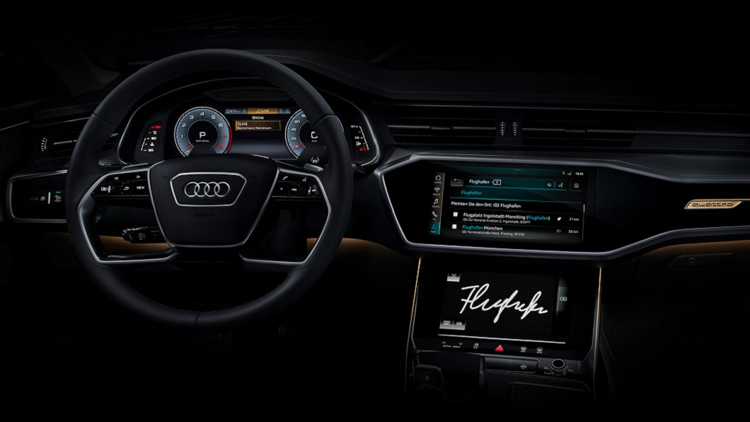 A7 Sportback採用全數位虛擬座艙，並可透過方向盤按鍵操控多種功能。(圖片來源/ Audi)