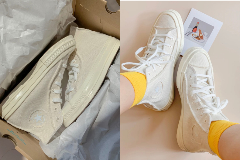 今夏最仙小白鞋！Converse全新「奶油白」帆布鞋，台灣門市已偷偷上架～