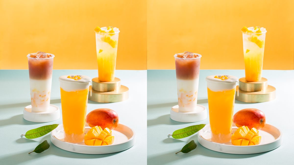 台中人先喝！沐沐茶旅新「夏季芒果」系列飲料，先喝有珍珠的「塩雪芒芒」