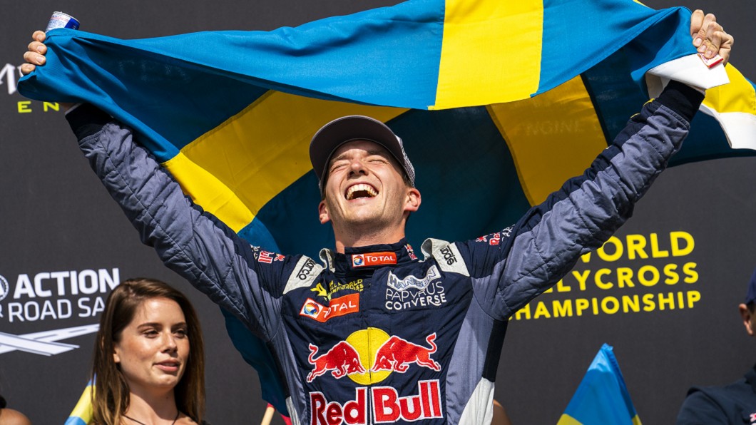 瑞典Rallycross車手Timmy Hansen，在Red Bull Ring賽道中先馳得點，奪下冠軍。(圖片來源/ Red Bull)