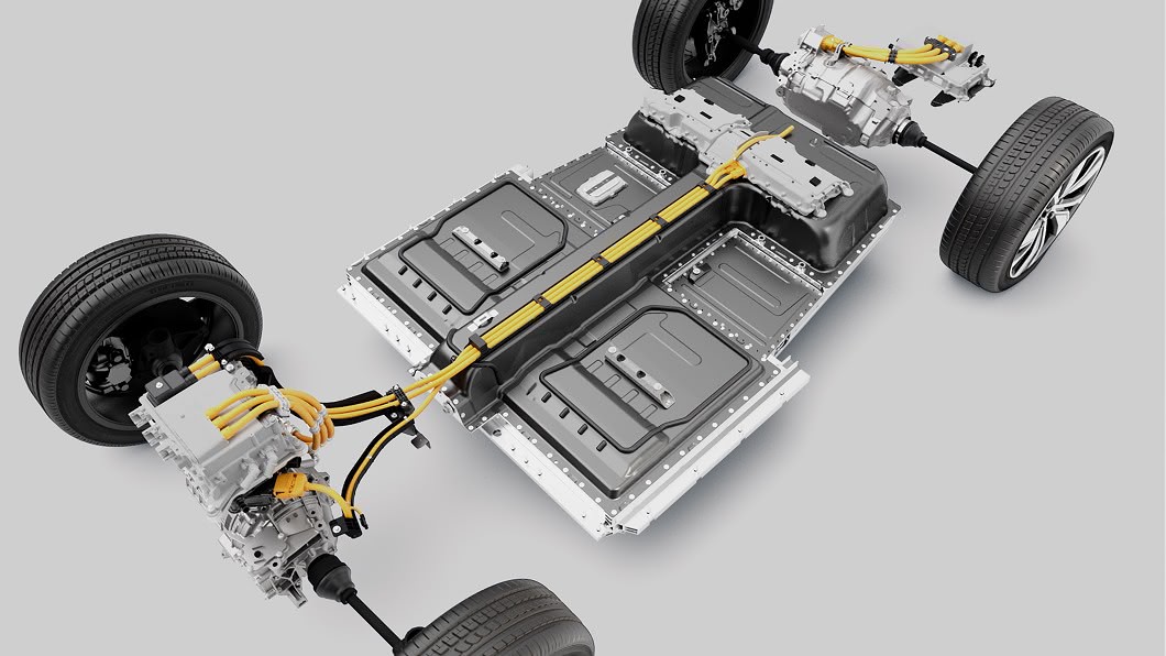 CMA模組化平台底盤可整合平板式電池組，首款電動休旅XC40 ReCharge預計2021年底來台。(圖片來源/ Volvo) 