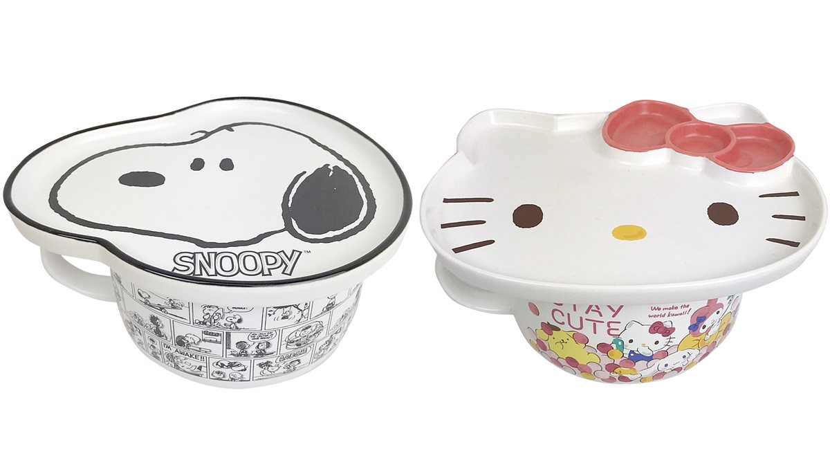 奴才們買爆啦！Hello Kitty、史努比推16款聯名周邊，先收「陶瓷碗盤組」