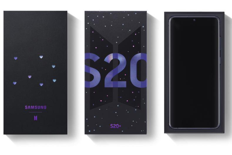 紫色愛心美炸！三星 X BTS聯名推S20＋手機、藍牙耳機，超威實力粉絲瘋搶