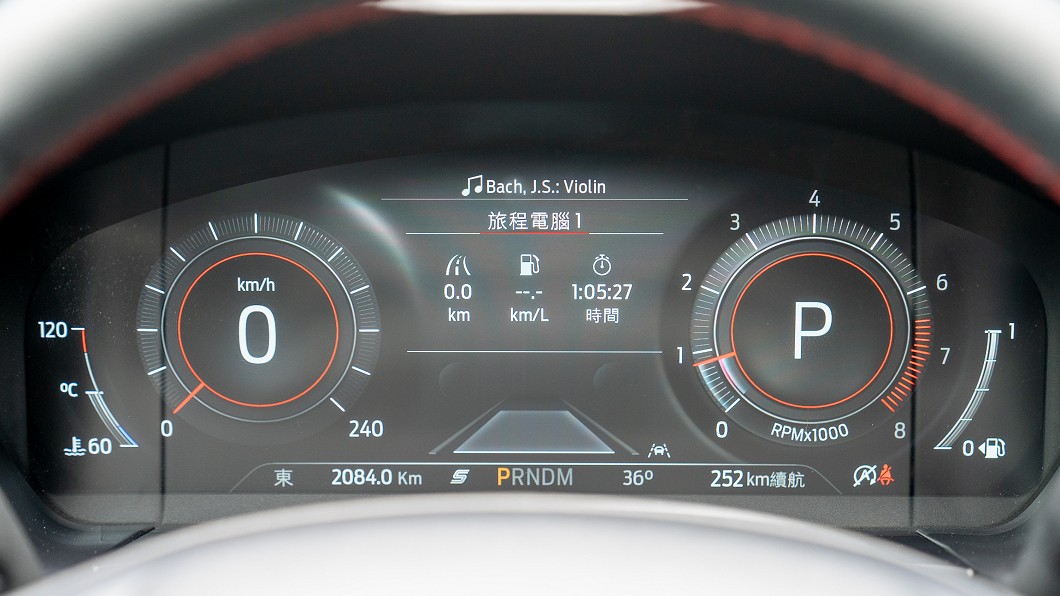 EcoBoost 250 AWD旗艦型與ST-Line皆標配12.3吋全數位液晶儀表版。(圖片來源/ Ford)