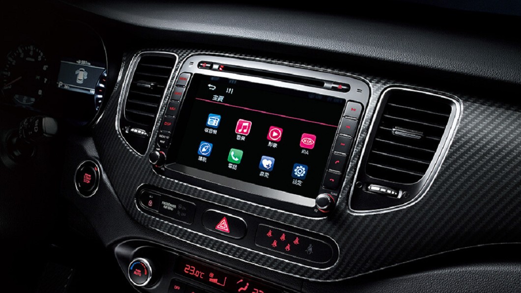 Kia Carens車載系統提供Apple Carplay與Android Auto連接功能，同時具備中文介面。(圖片來源/ Kia)