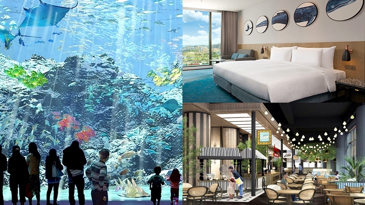 全台首家「海洋飯店」不到2000元能住！「北台最大水族館」陪你睡、碼頭市集吃到飽