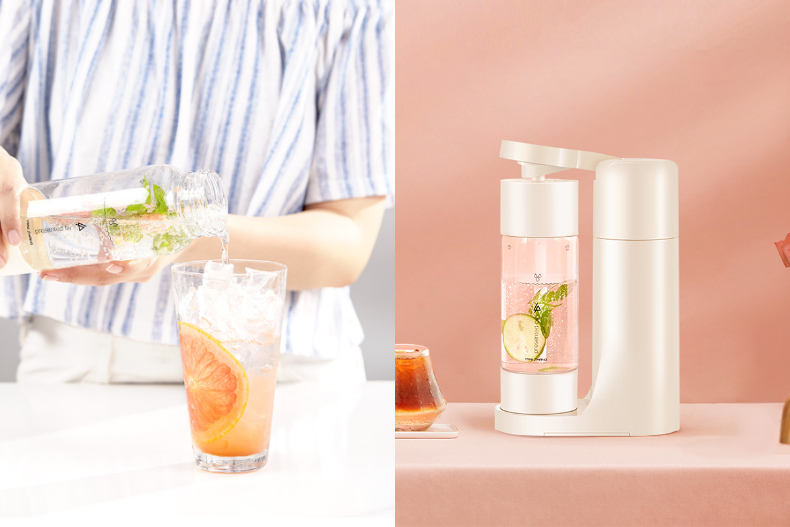 迷你氣泡機登場！drinkmate推出超美型台灣限定版，水果氣泡水直接帶著走啦 
