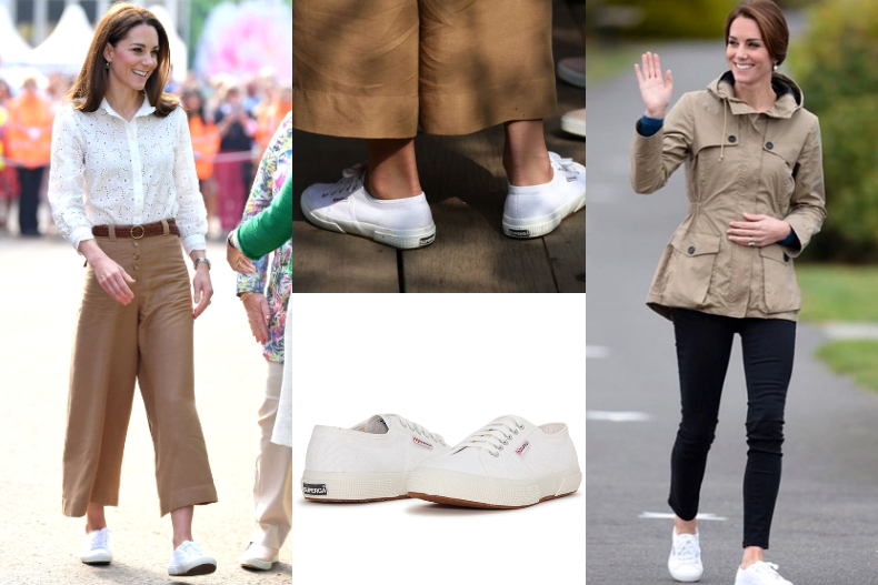特搜5款皇室、女星最愛「耐穿小白鞋」，凱特王妃款價格超親民、梅根的「養胎鞋」是這雙！