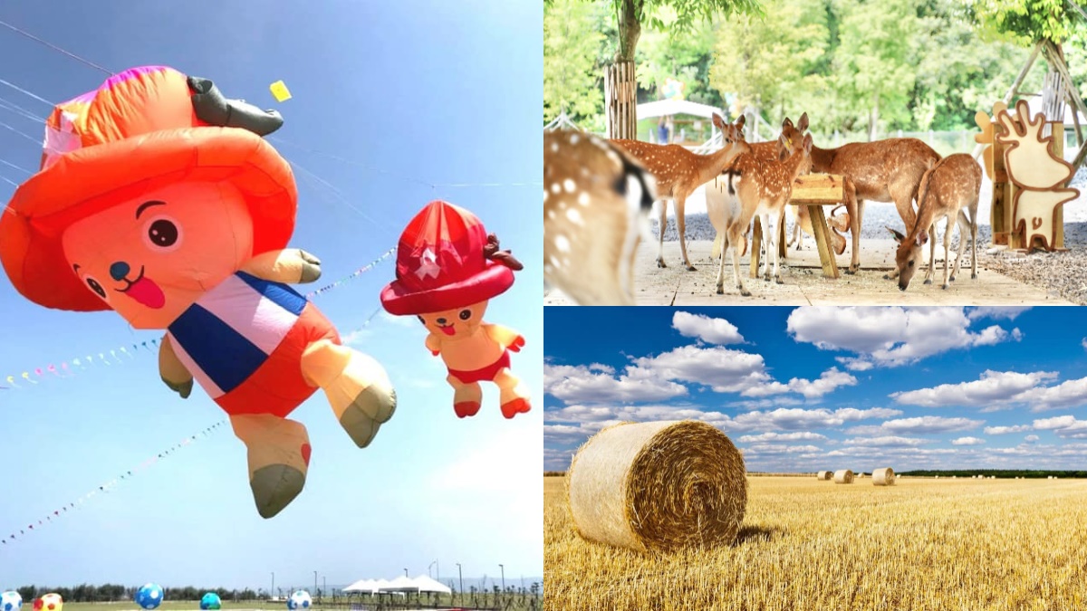2020宜蘭「冬山風箏嘉年華」明登場！可拍「斑比山丘 」小鹿、大型稻草捲，還有草莓挫冰吃