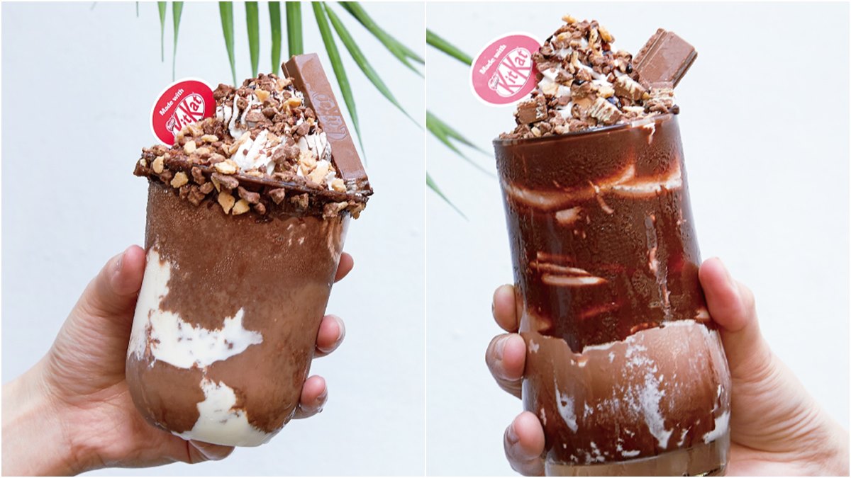 比星冰樂更浮誇！KitKat半熟巧克力起司冰沙限時「買一送一」
