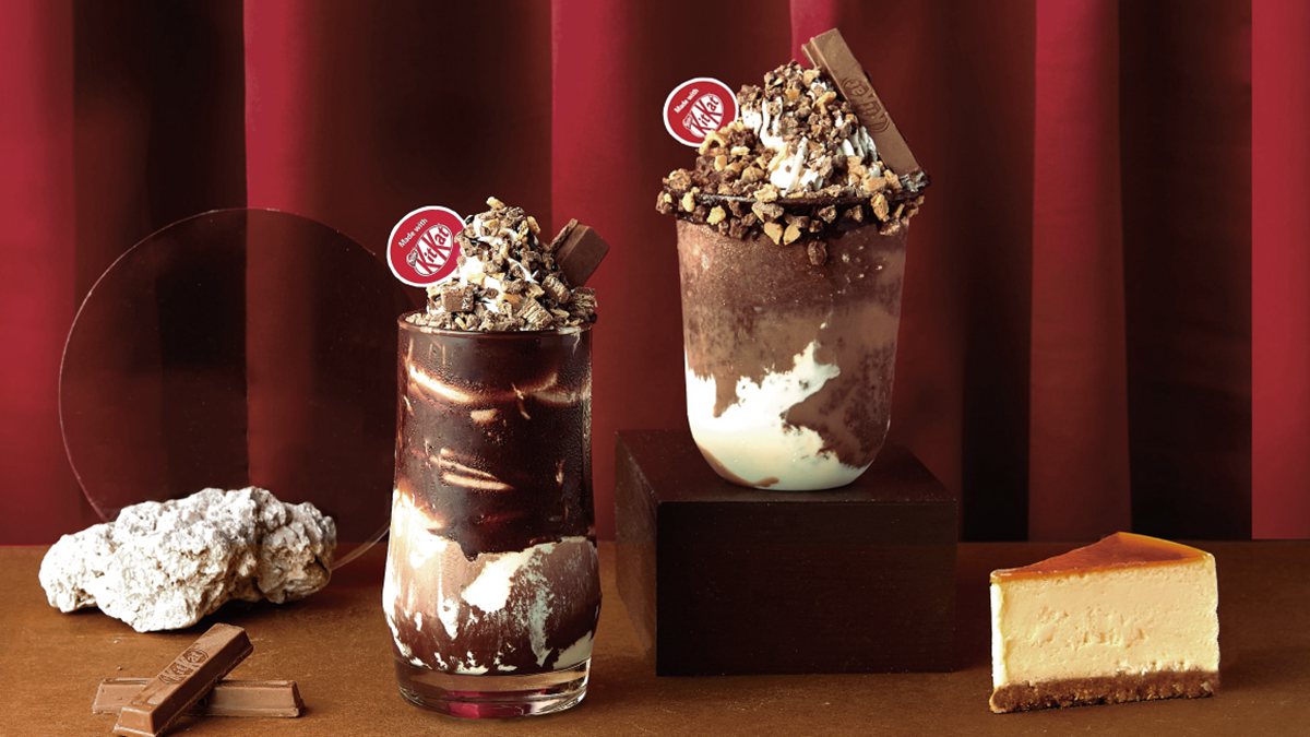 比星冰樂更浮誇！KitKat半熟巧克力起司冰沙限時「買一送一」
