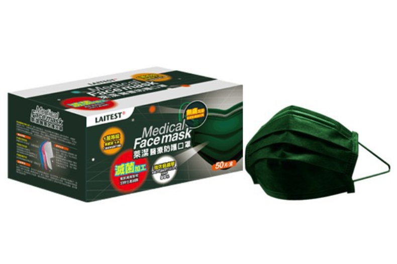 顏色控注意！萊爾富開賣「軍綠色萊潔醫療口罩」，限量3萬盒