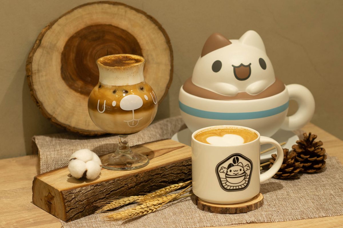 「貓貓蟲咖波x奶泡貓咖啡」咖啡廳在台中，獨家吃咖波霜淇淋