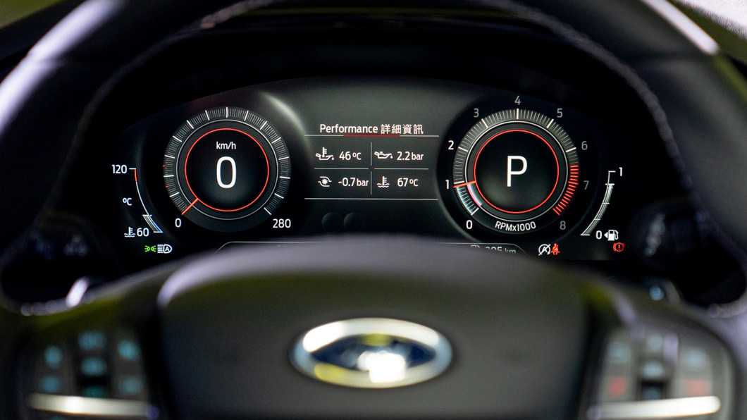 ST全車系升級搭載12.3吋全彩液晶智慧多功能儀表。(圖片來源/ Ford)