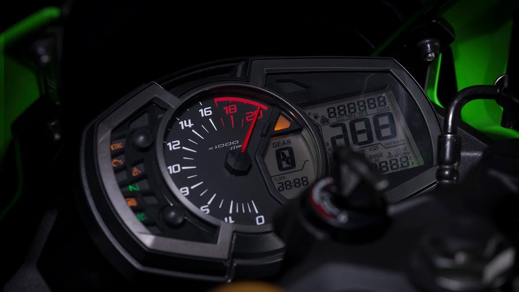 Kawasaki ZX-25R儀錶板。(圖片來源/ Kawasaki)