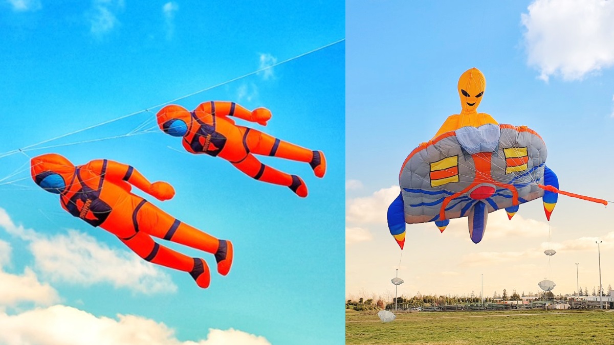 史迪奇、毛怪可愛出沒！「桃園國際風箏節」週末登場，10公尺太空人、超夯動漫飛上天