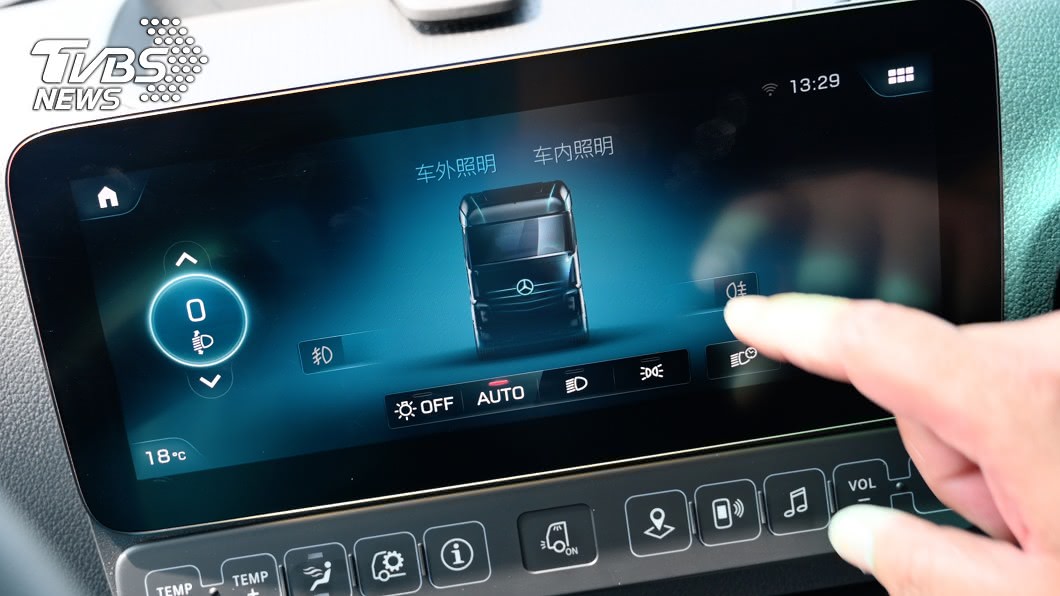 透過10吋輔助螢幕搭配顯示車輛資訊，可控制眾多輔助功能。